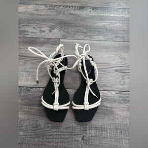 Massimo Dutti Tie-up Sandals